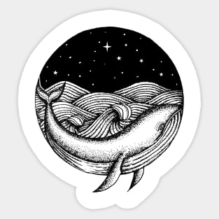 Dream Whale Sticker